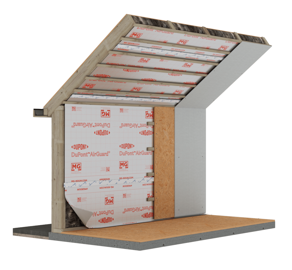 Technische tekening Tyvek AirGuard Reflective