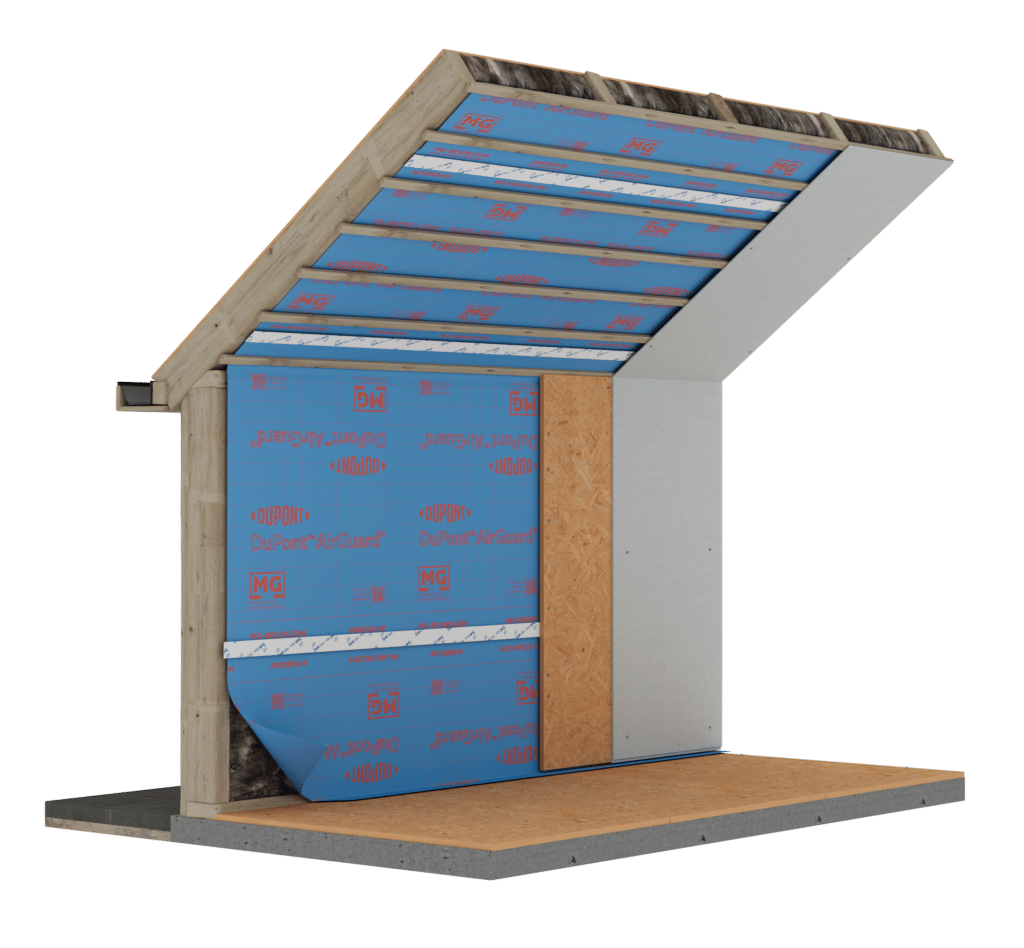 Technische tekening Tyvek AirGuard SD5